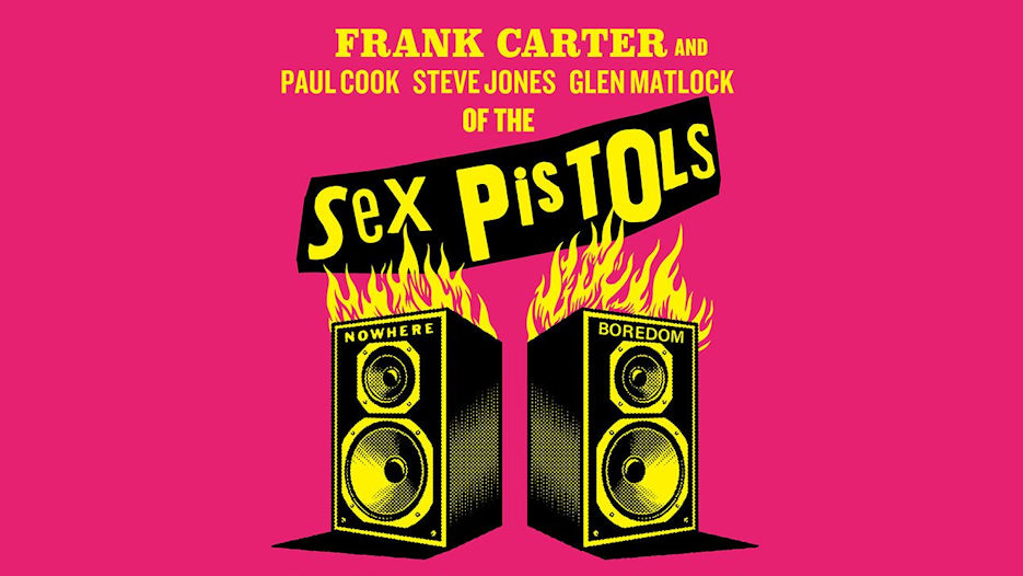 Frank Carter & Paul Cook, Steve Jones, Glen Matlock of The Sex Pistols