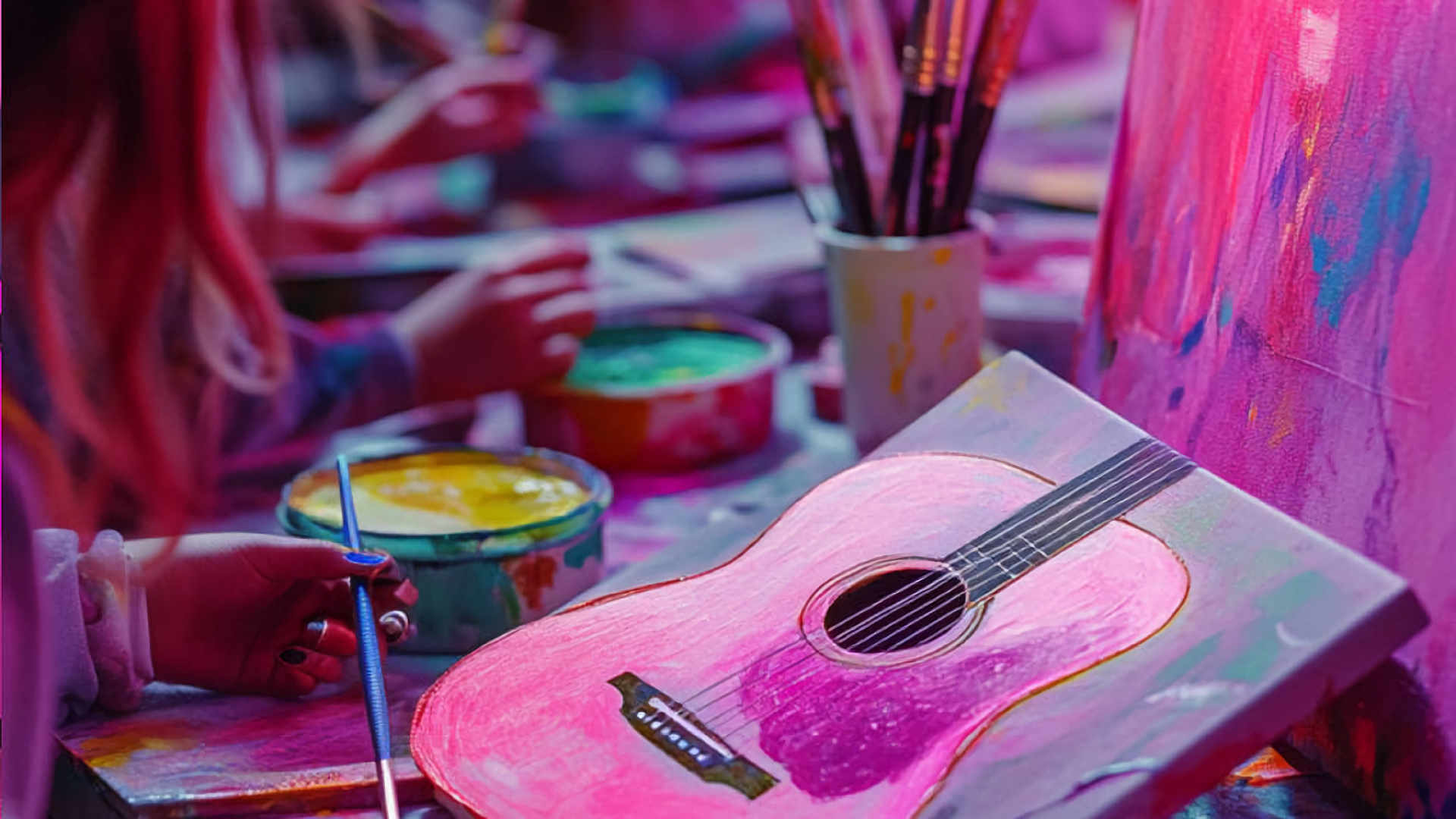 Neon Brush Sing-Along - Paint & Sing Experience for Swifties