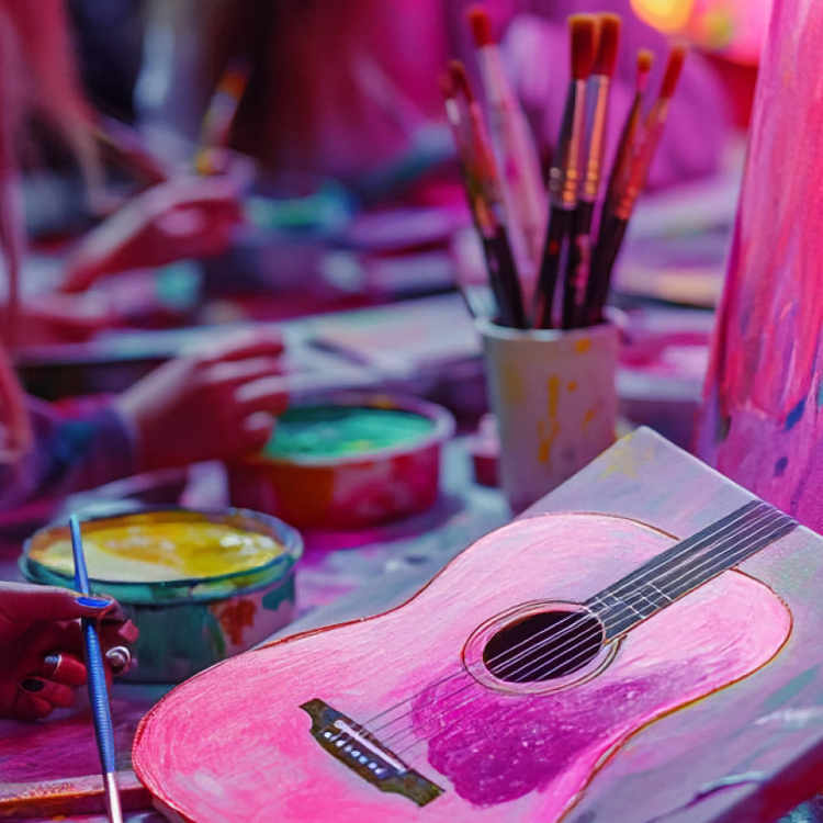 Neon Brush Sing-Along - Paint & Sing Experience for Swifties