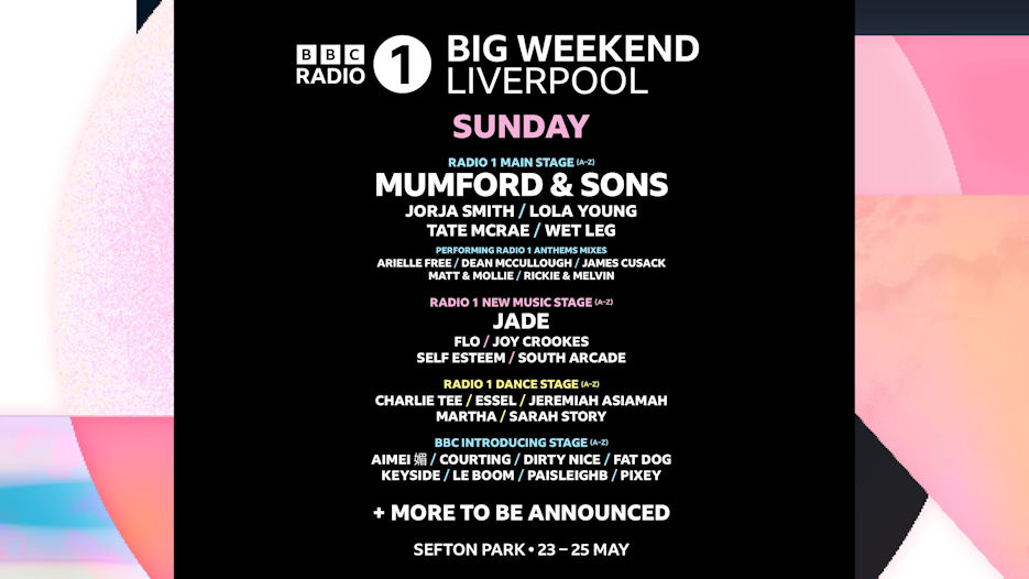 BBC Radio 1 Big Weekend - Mumford & Sons + Tate McRae + more